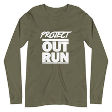 Load image into Gallery viewer, Project Outrun "White Out" Unisex Long Sleeve Shirt