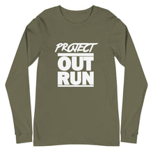 Load image into Gallery viewer, Project Outrun "White Out" Unisex Long Sleeve Shirt