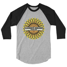 Load image into Gallery viewer, Lauren's Sibling Sneaker Fund 3/4 Sleeve Raglan Shirt